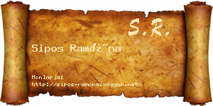 Sipos Ramóna névjegykártya